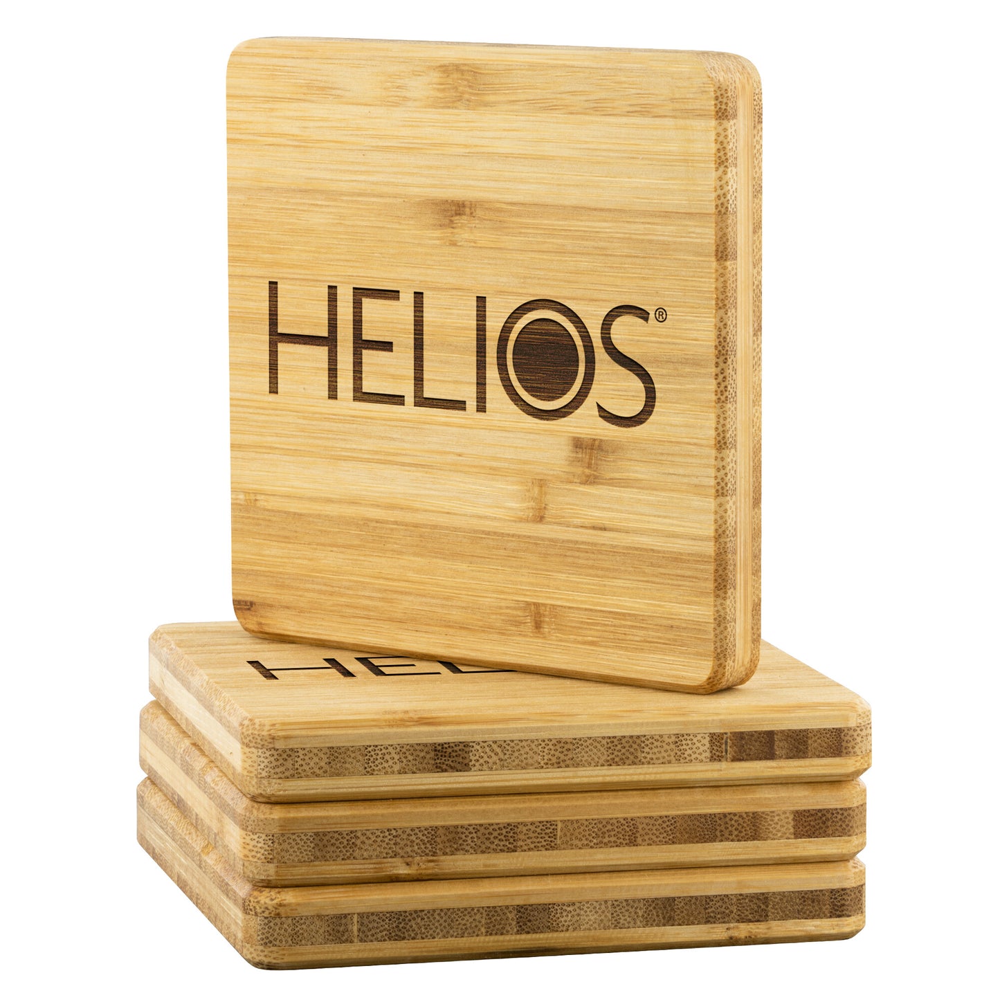 Helios-Bamboo Coaster - 4pc