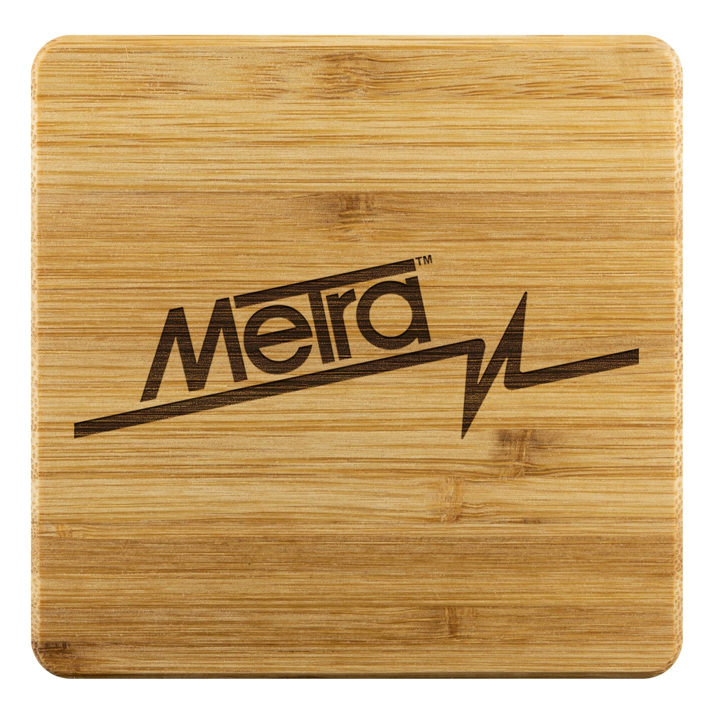 Metra 90’s Retro-Bamboo Coaster - 4pc