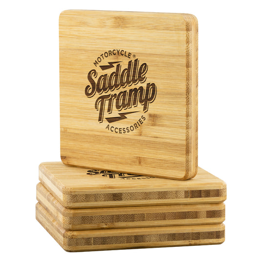 Saddle Tramp-Bamboo Coaster - 4pc