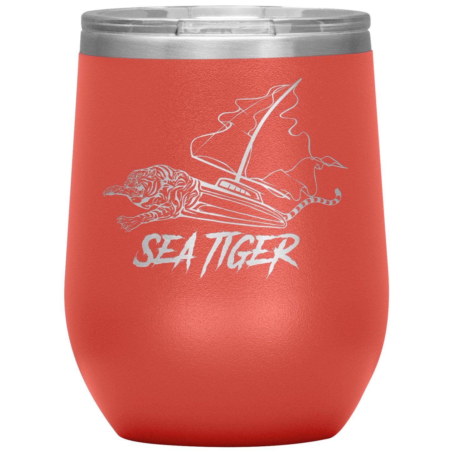 Sea Tiger-16 oz Wine Tumbler