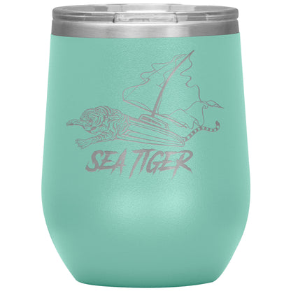 Sea Tiger-16 oz Wine Tumbler