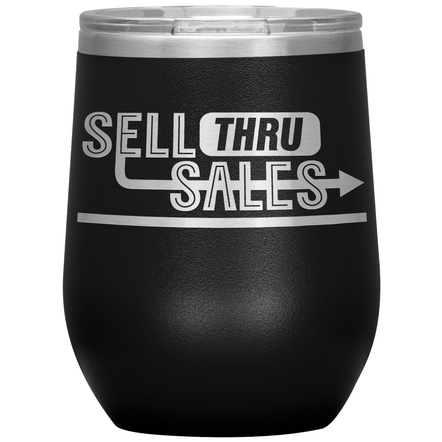 Sell Thru Sales-12oz Insulated Wine Tumbler