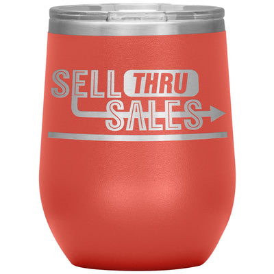 Sell Thru Sales-12oz Insulated Wine Tumbler