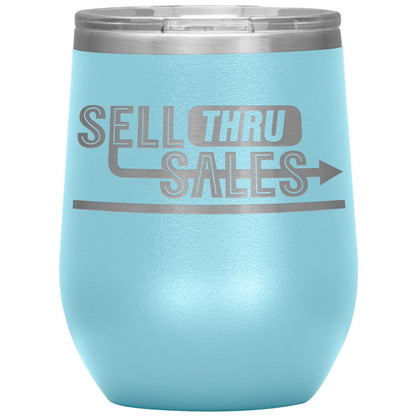 Sell Thru Sales-12oz Insulated Wine Tumbler