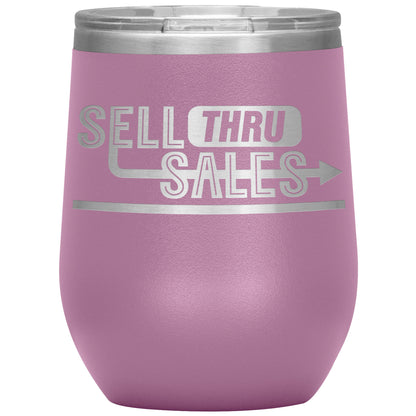 Sell Thru Sales-12oz Insulated Wine Tumbler