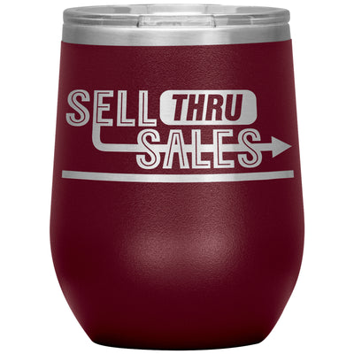 Sell Thru Sales-12oz Insulated Wine Tumbler