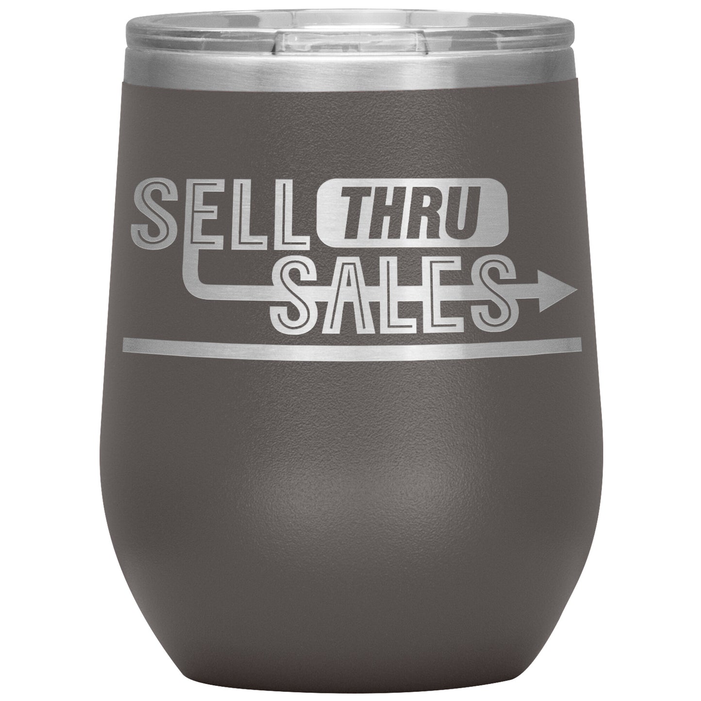Sell Thru Sales-12oz Insulated Wine Tumbler