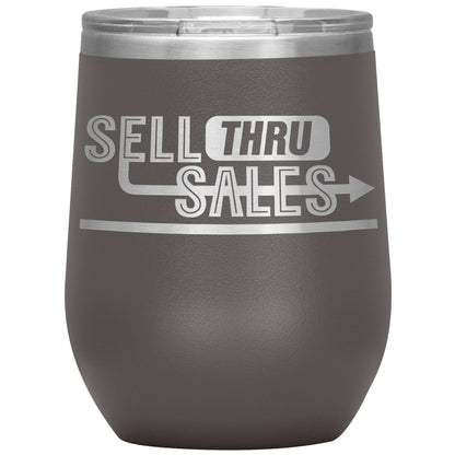 Sell Thru Sales-12oz Insulated Wine Tumbler