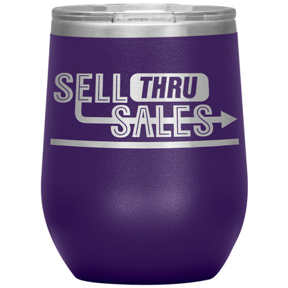 Sell Thru Sales-12oz Insulated Wine Tumbler