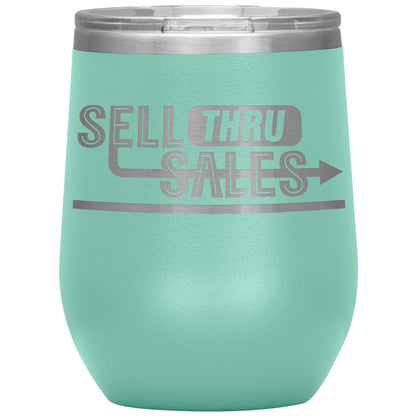 Sell Thru Sales-12oz Insulated Wine Tumbler