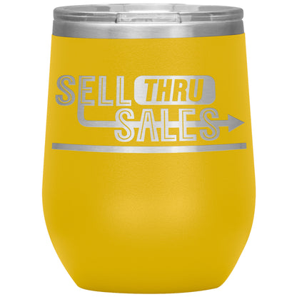 Sell Thru Sales-12oz Insulated Wine Tumbler