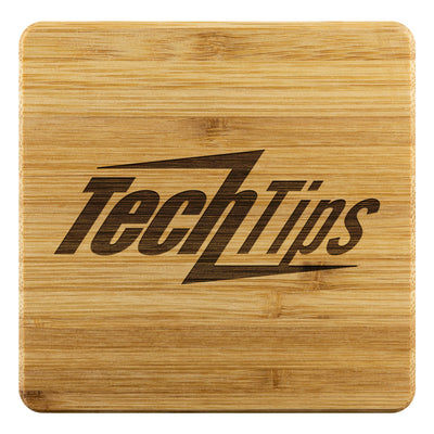Tech Tips-Bamboo Coaster - 4pc