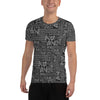 AiN-All-Over Print Men's Athletic T-shirt