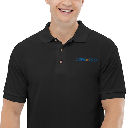 Audio Tech-Embroidered Polo Shirt