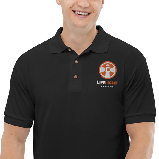 Life Light-Embroidered Polo Shirt