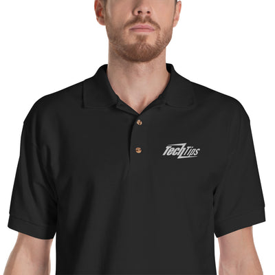 Tech Tips-Embroidered Polo Shirt