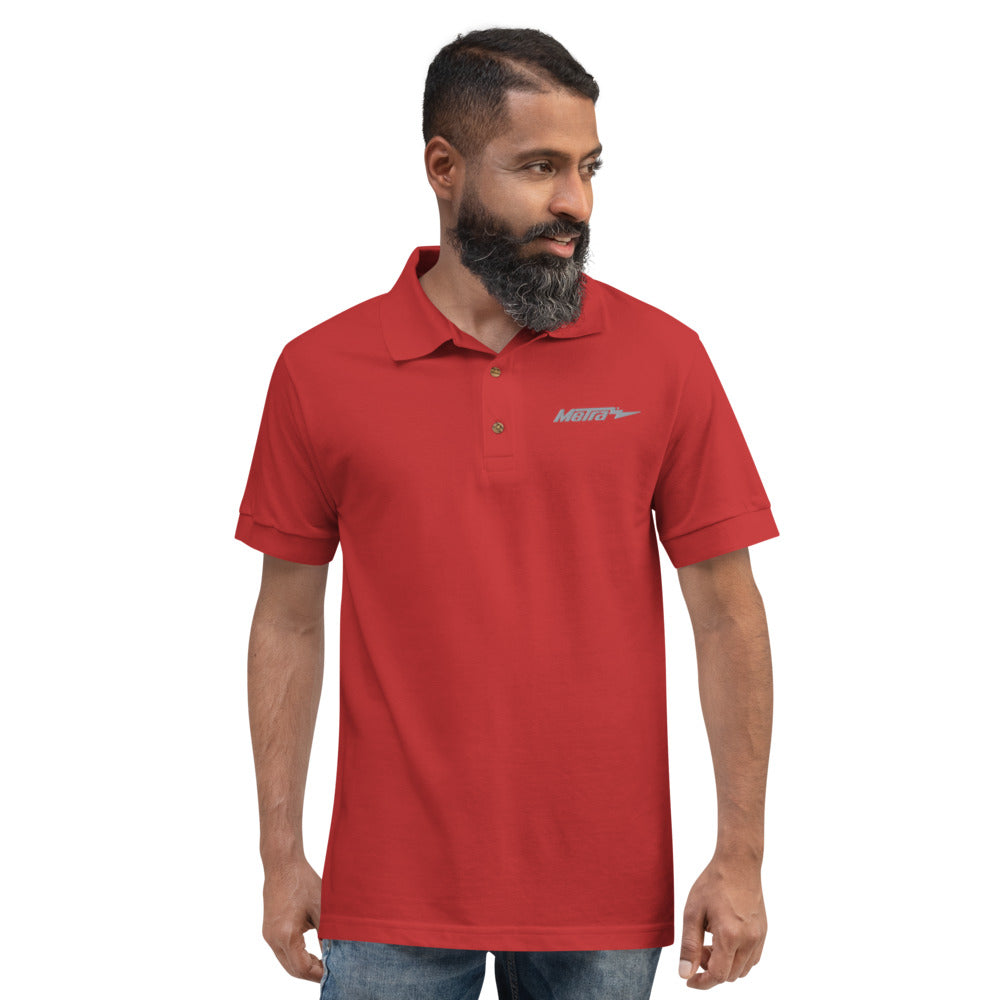 Metra-Embroidered Polo Shirt