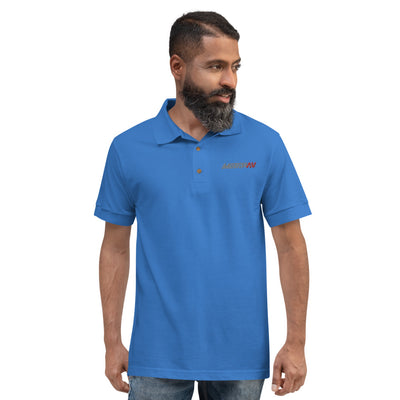 MetraAV-Embroidered Polo Shirt