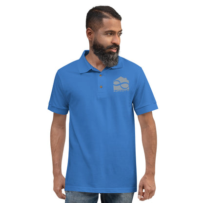 Infinity-Embroidered Polo Shirt