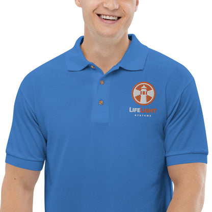 Life Light-Embroidered Polo Shirt