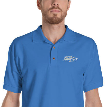 Tech Tips-Embroidered Polo Shirt