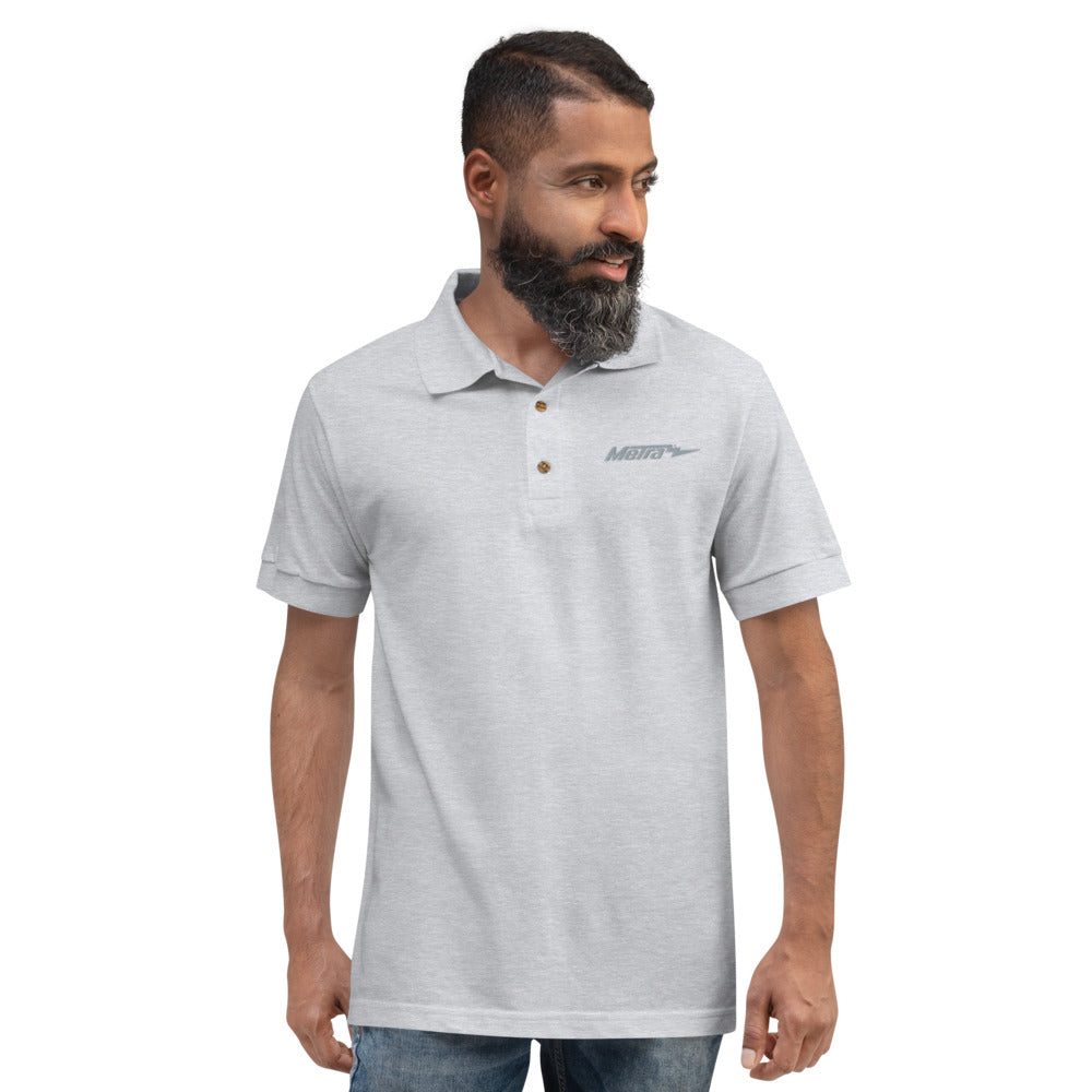 Metra-Embroidered Polo Shirt