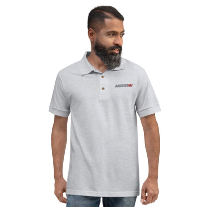 MetraAV-Embroidered Polo Shirt