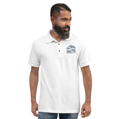 Infinity-Embroidered Polo Shirt