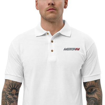 MetraAV-Embroidered Polo Shirt