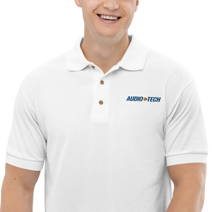 Audio Tech-Embroidered Polo Shirt