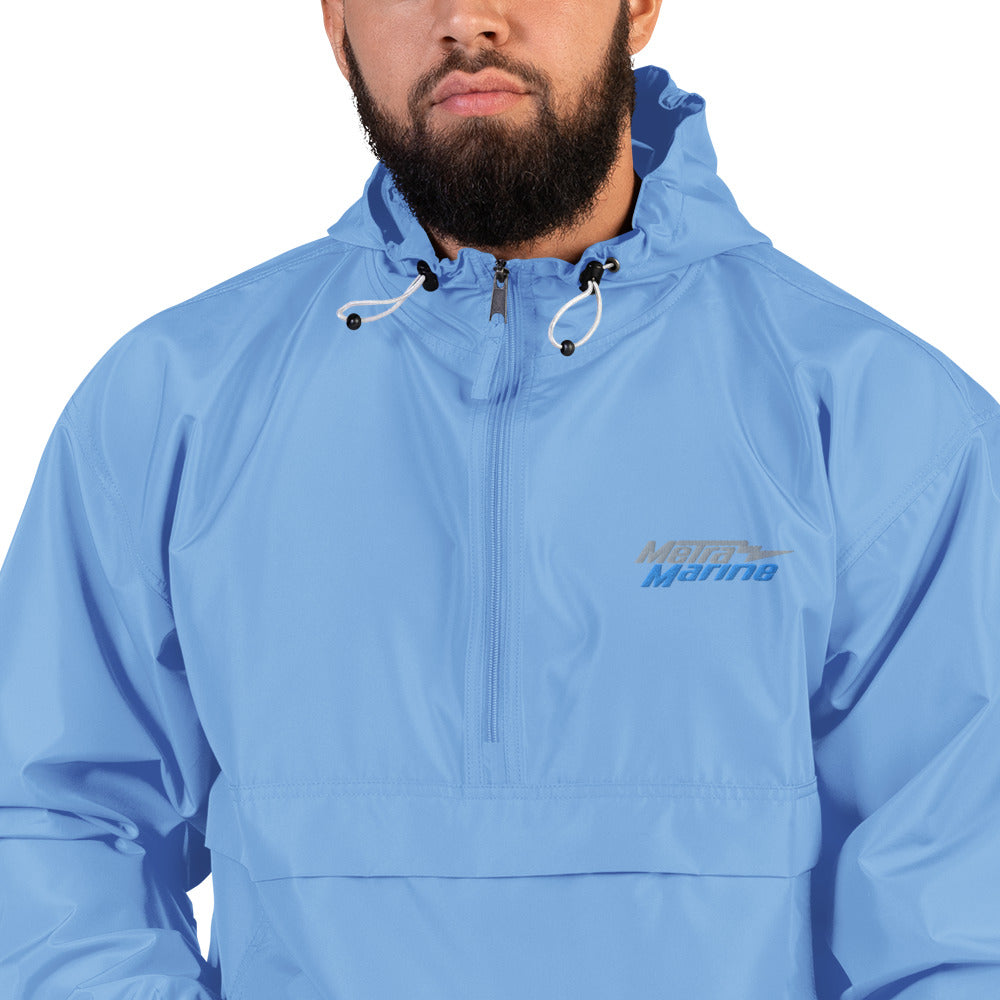 Metra Marine-Embroidered Champion Packable Jacket