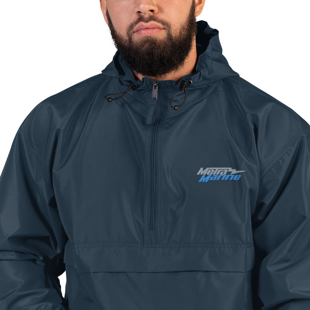 Metra Marine-Embroidered Champion Packable Jacket