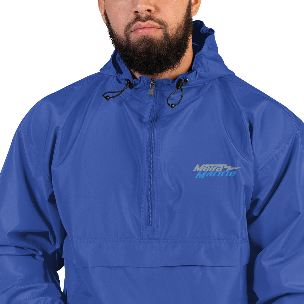 Metra Marine-Embroidered Champion Packable Jacket