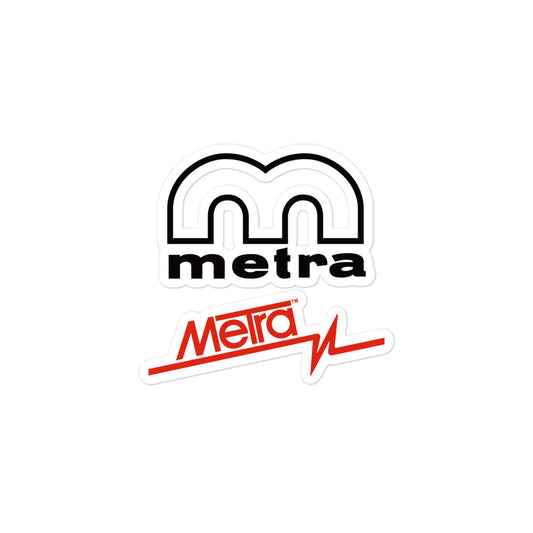 Metra 75th-Bubble-free stickers