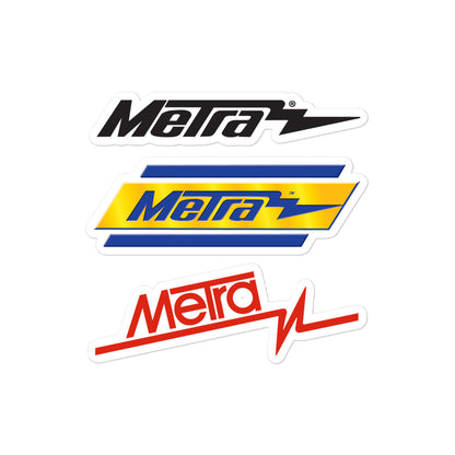 Metra 75th-Bubble-free stickers