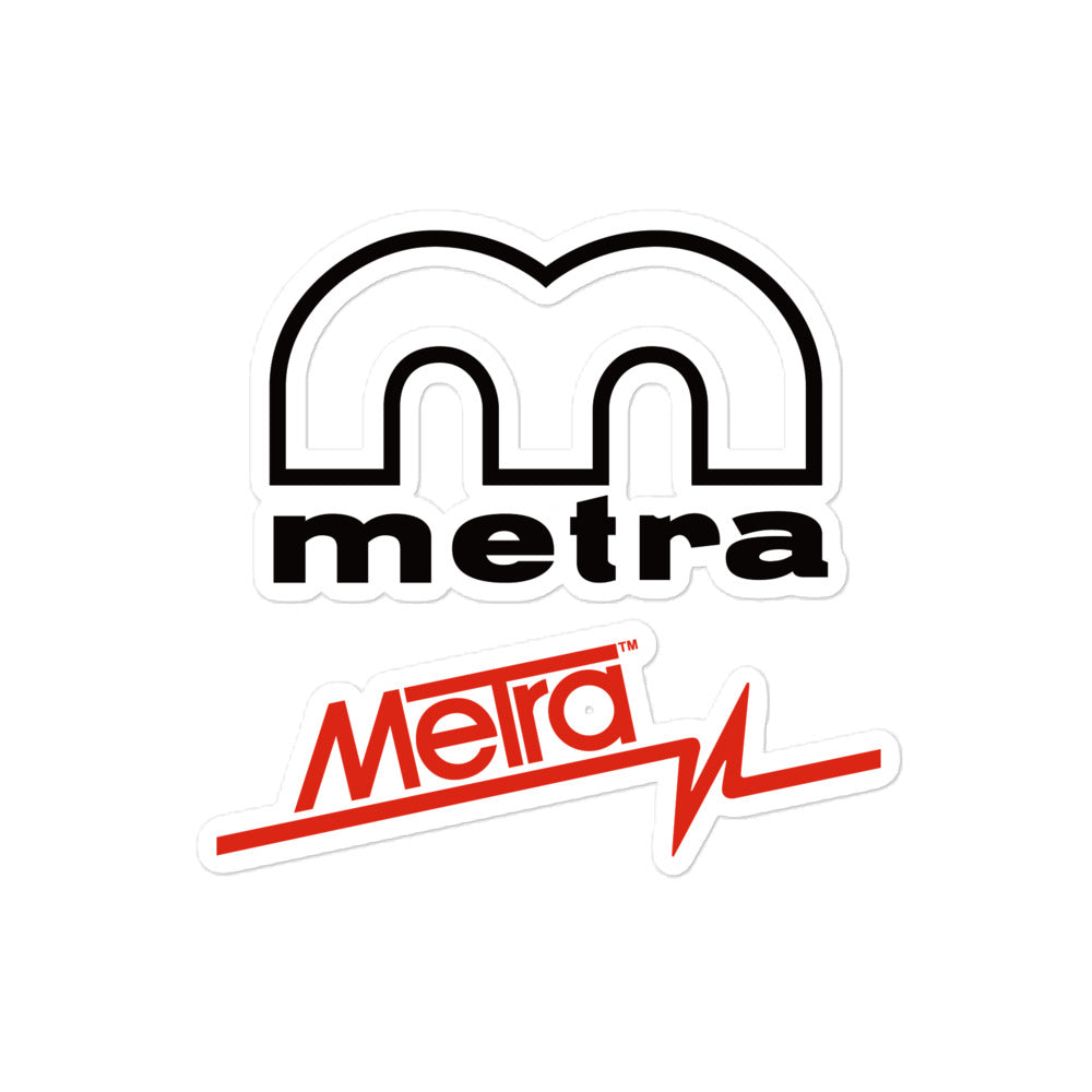 Metra 75th-Bubble-free stickers