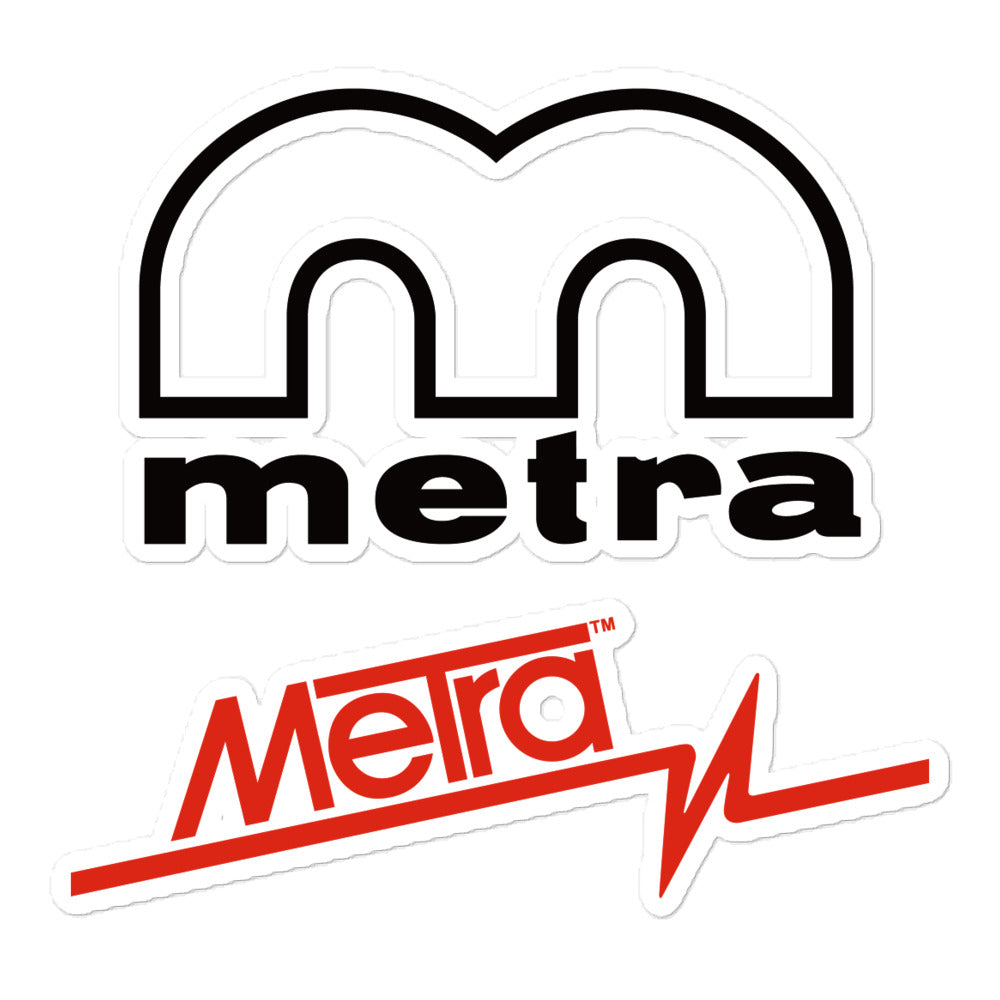 Metra 75th-Bubble-free stickers