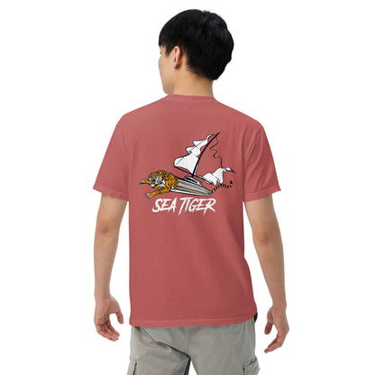 Sea Tiger-Men’s garment-dyed heavyweight t-shirt