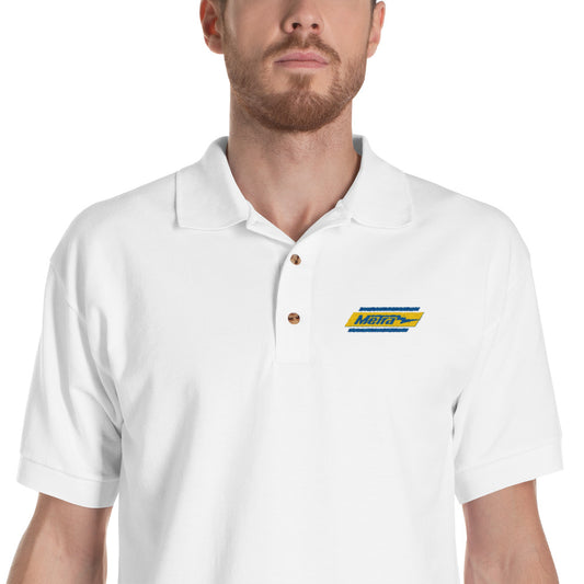 Metra Retro-Embroidered Polo Shirt