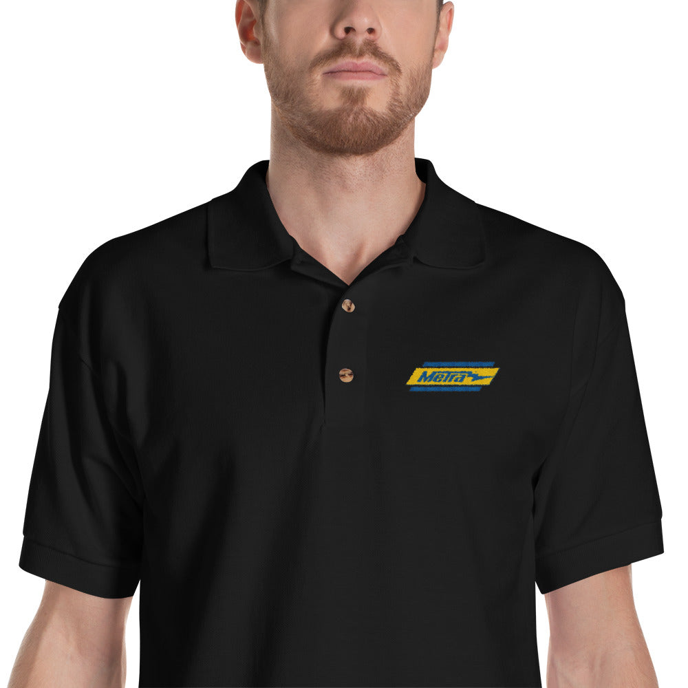 Metra Retro-Embroidered Polo Shirt