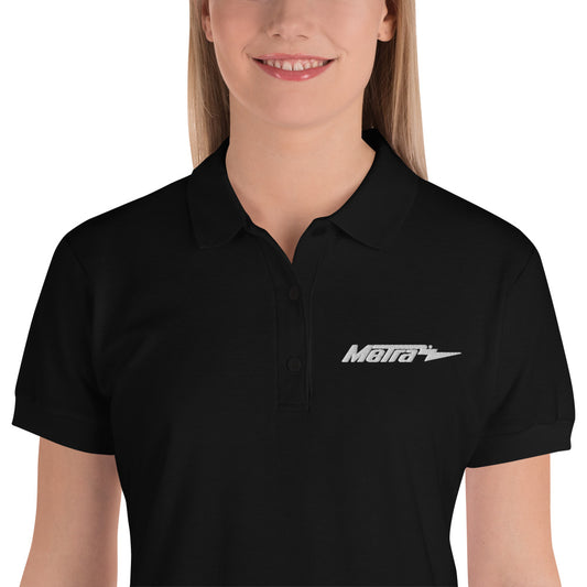 Metra-Embroidered Women's Polo Shirt