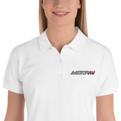 MetraAV-Embroidered Women's Polo Shirt