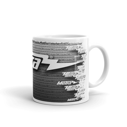 Metra Turbo Steel-White glossy mug