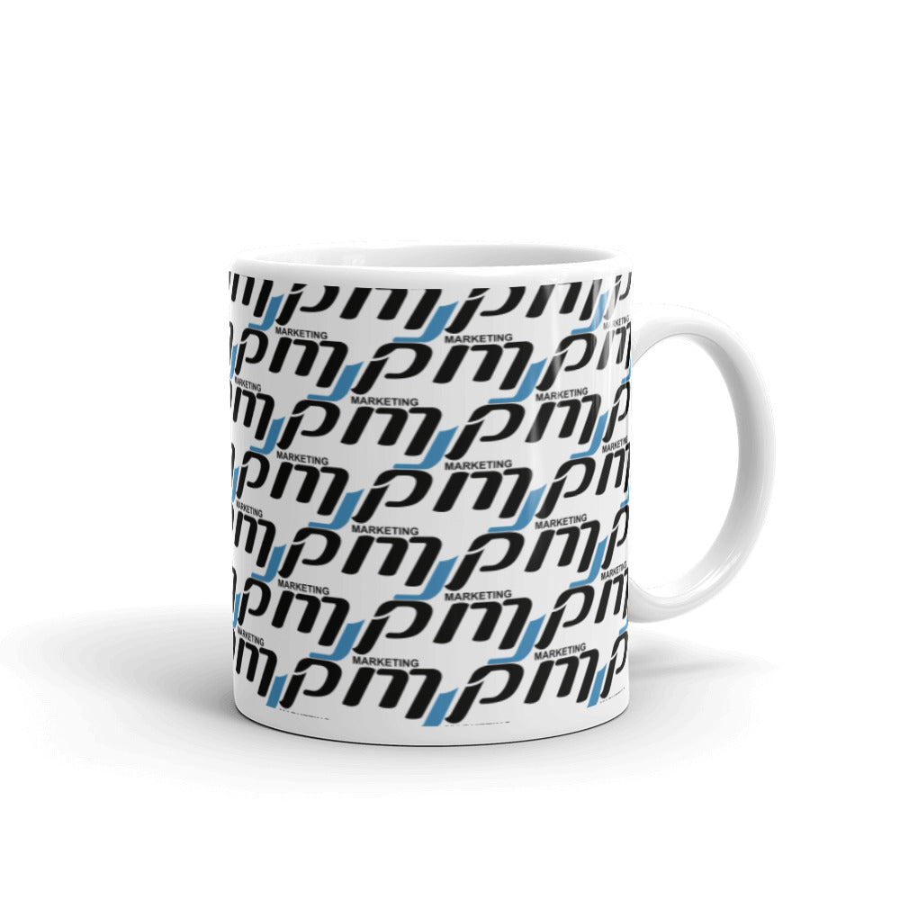 MJP All Over-White glossy mug