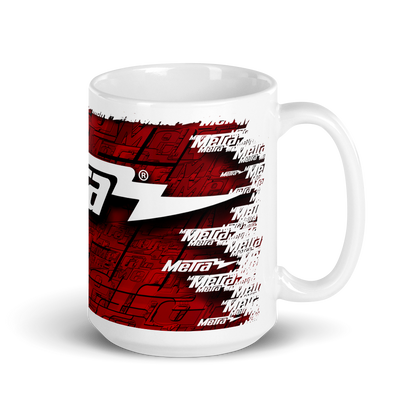 Metra Turbo Rouge-White glossy mug