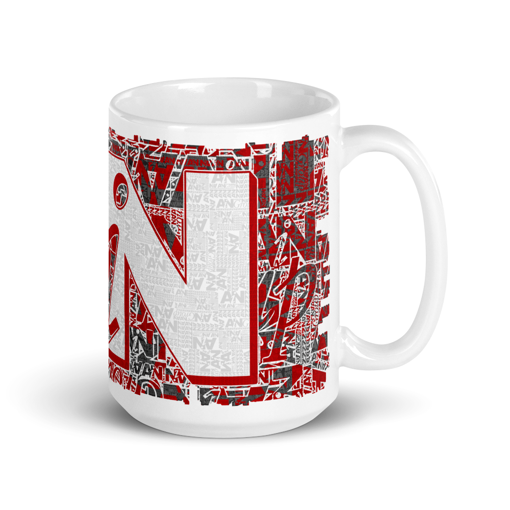 AiN White glossy mug B