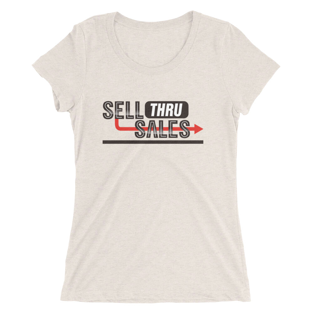 Sell Thru Sales-Ladies' short sleeve t-shirt