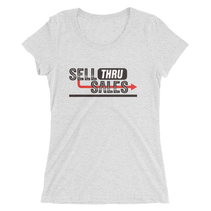 Sell Thru Sales-Ladies' short sleeve t-shirt