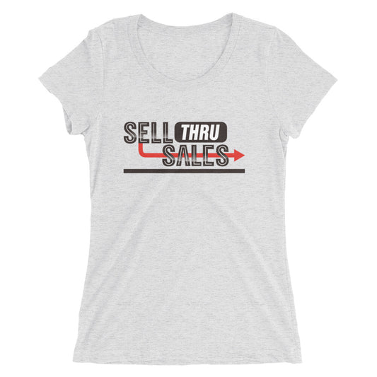 Sell Thru Sales-Ladies' short sleeve t-shirt